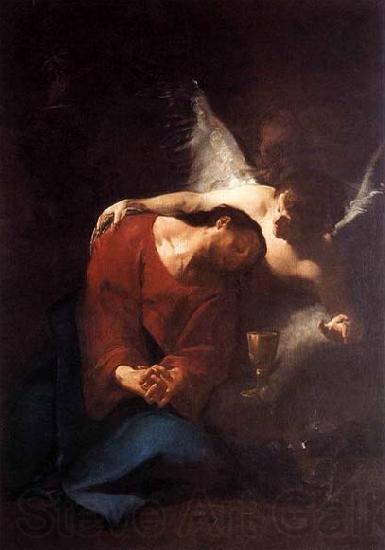 Paul Troger Christ Comforted by an Angel Spain oil painting art